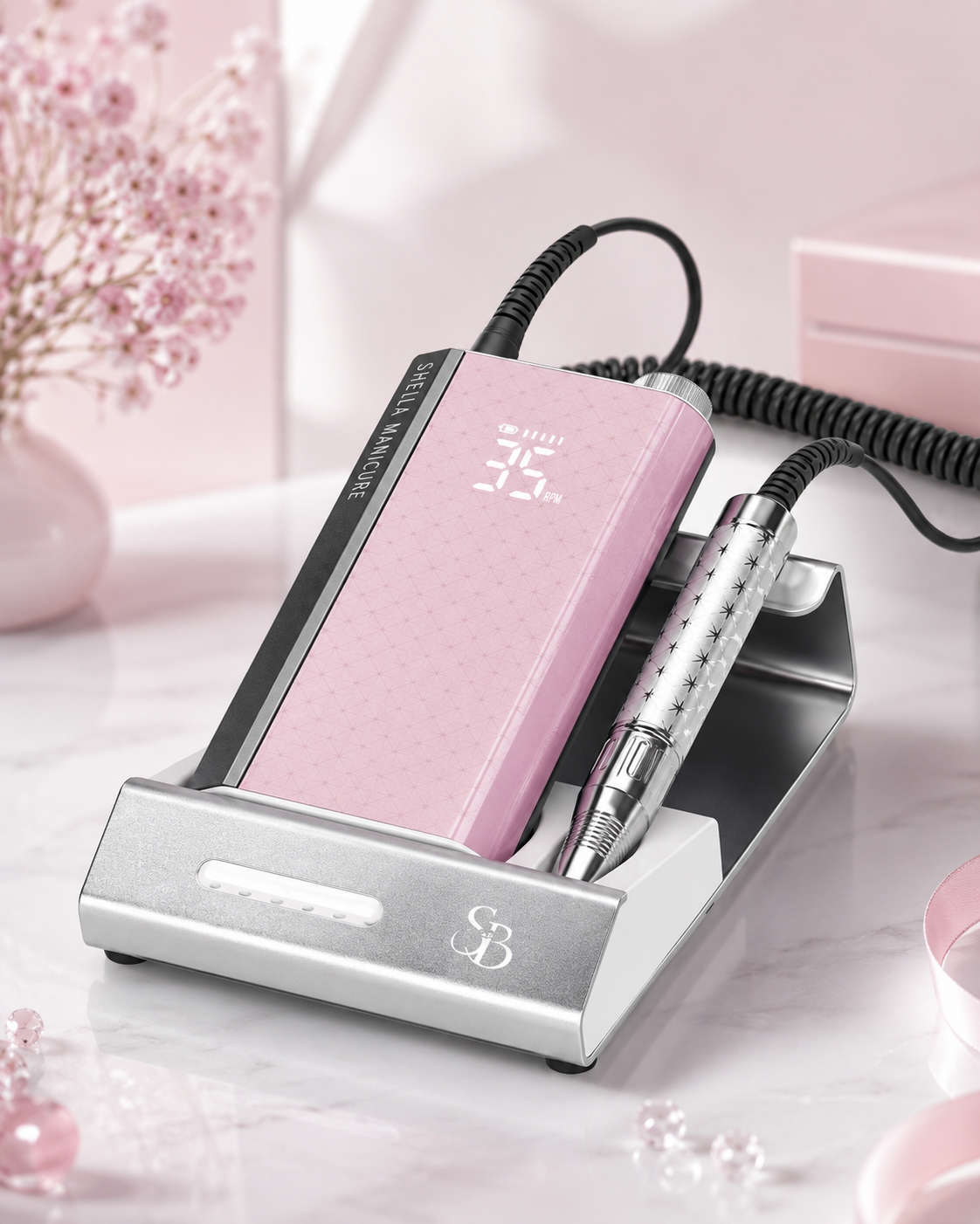 Torno profesional inalámbrico SB rosa