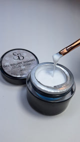 Gel builder milky white shimmer 15g