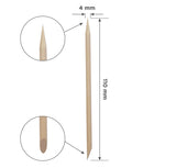 Palo De Naranjo STALEKS PRO Para Manicura 110 Mm (100 Pcs)