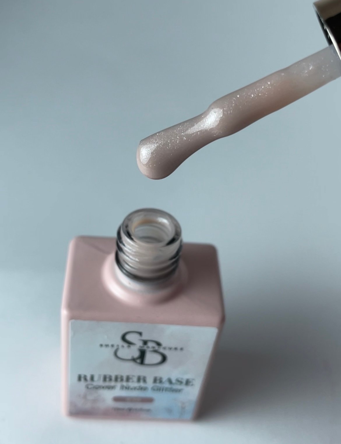 Base Rubber Cover Nude Glitter