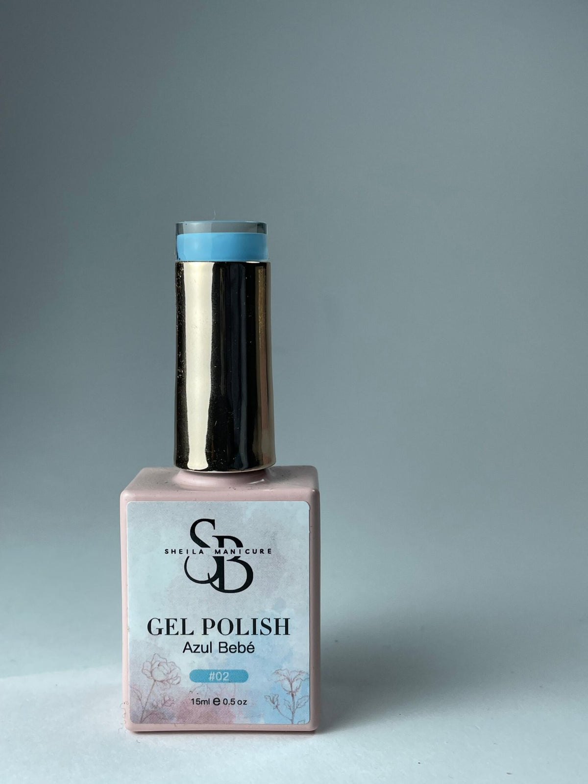 Gel polish azul bebé