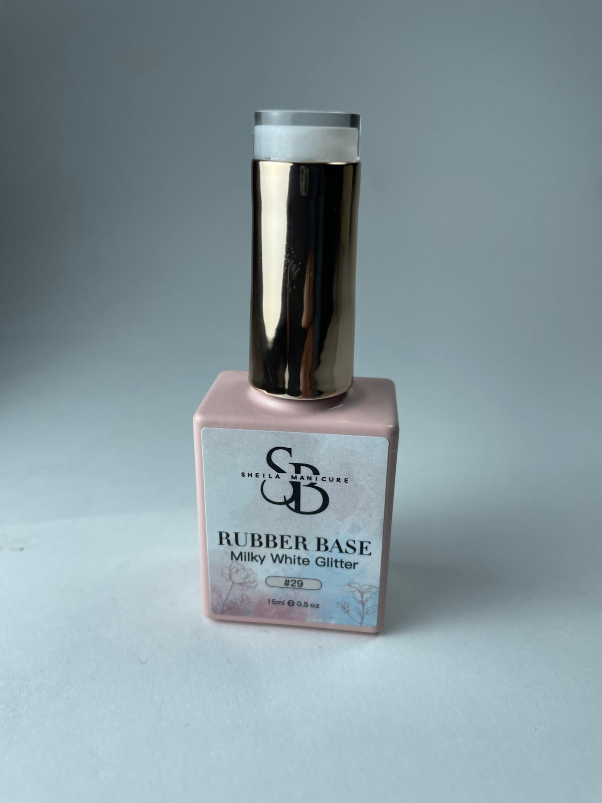 Base rubber milky white glitter