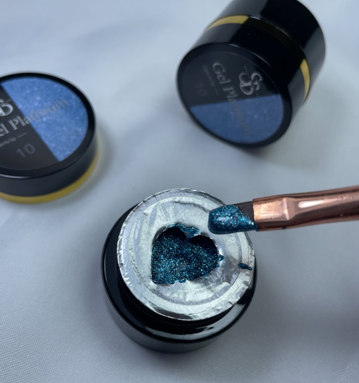 Gel paint azul brilli