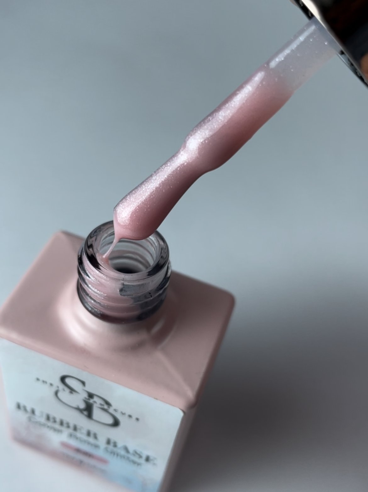 Base Rubber cover rosa glitter