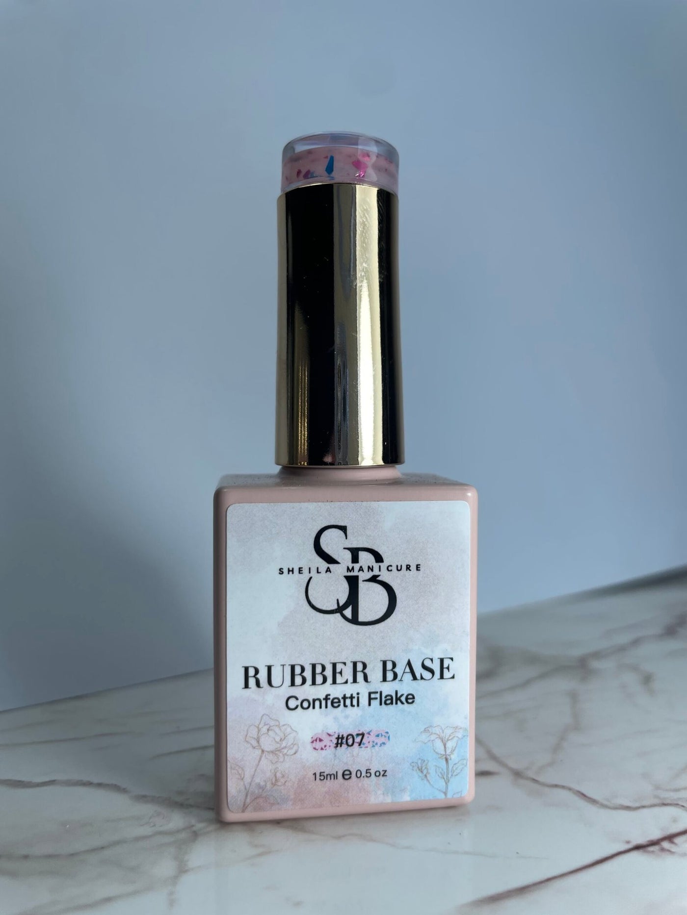 Base Rubber confetti flake