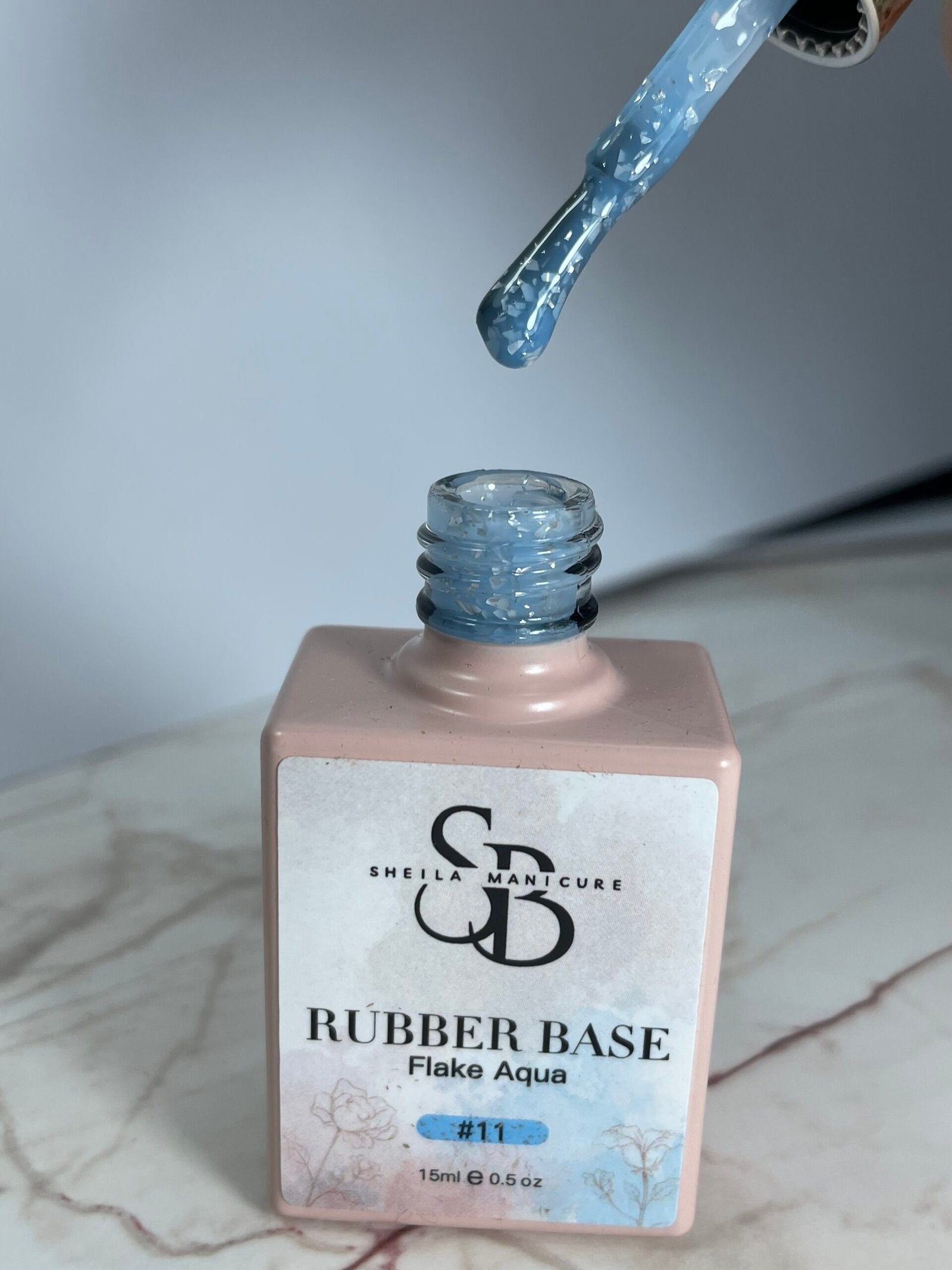 Base Rubber flake Aqua