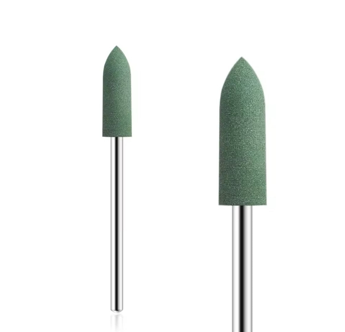 Fresa de silicona verde pulidor