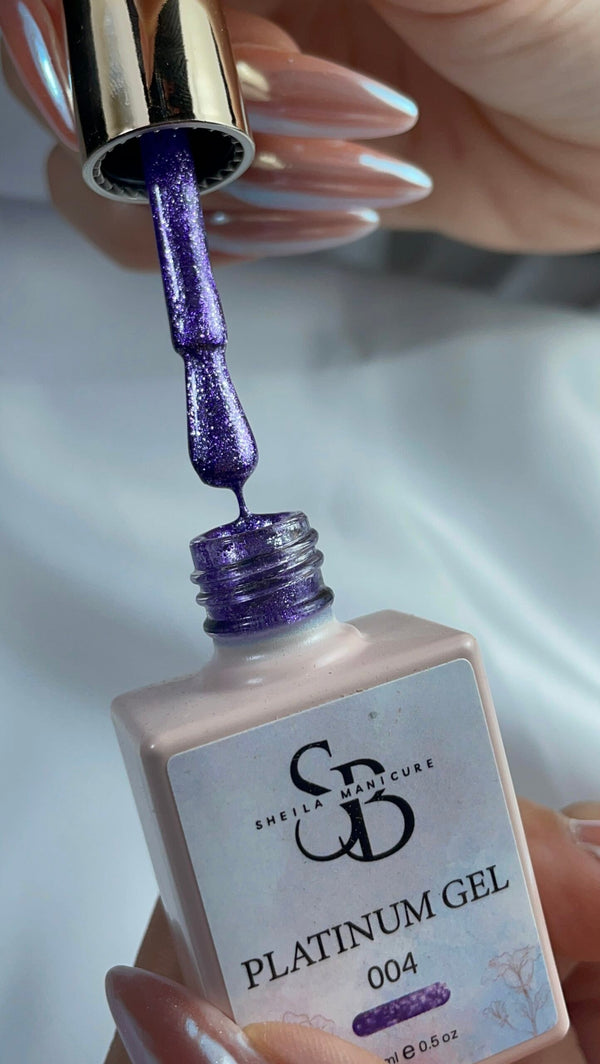 Esmalte de gel PLATINUM morado