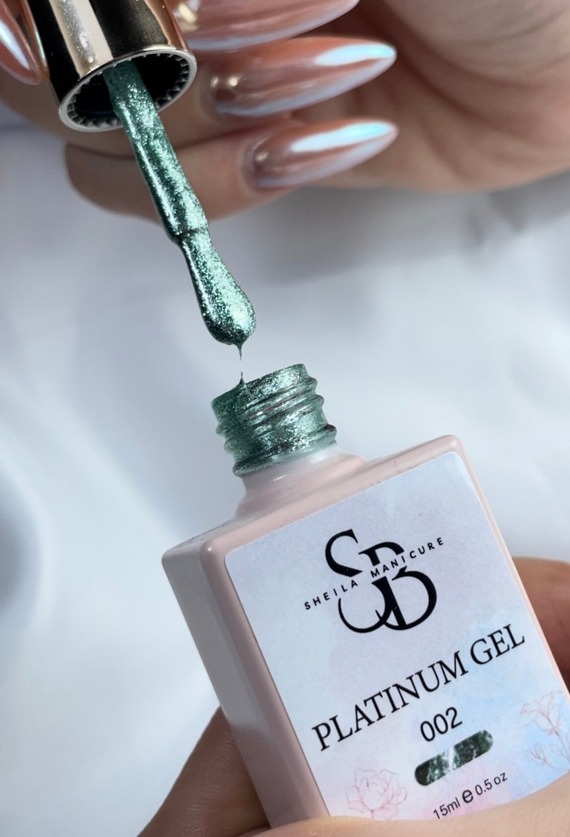 Esmalte gel PLATINUM verde