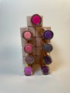 Colección morados y rosas nueve esmaltes