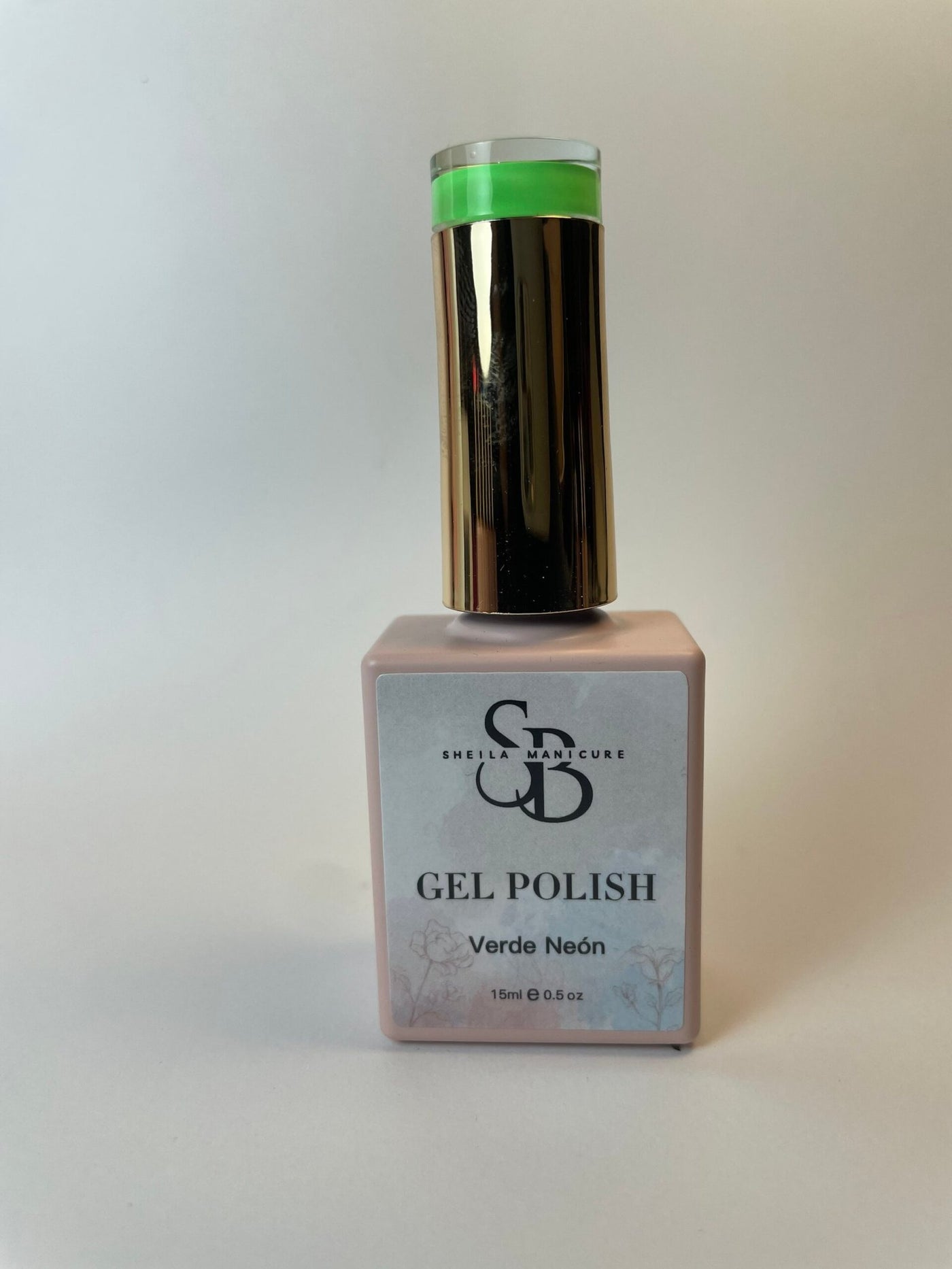 Gel polish verde neón