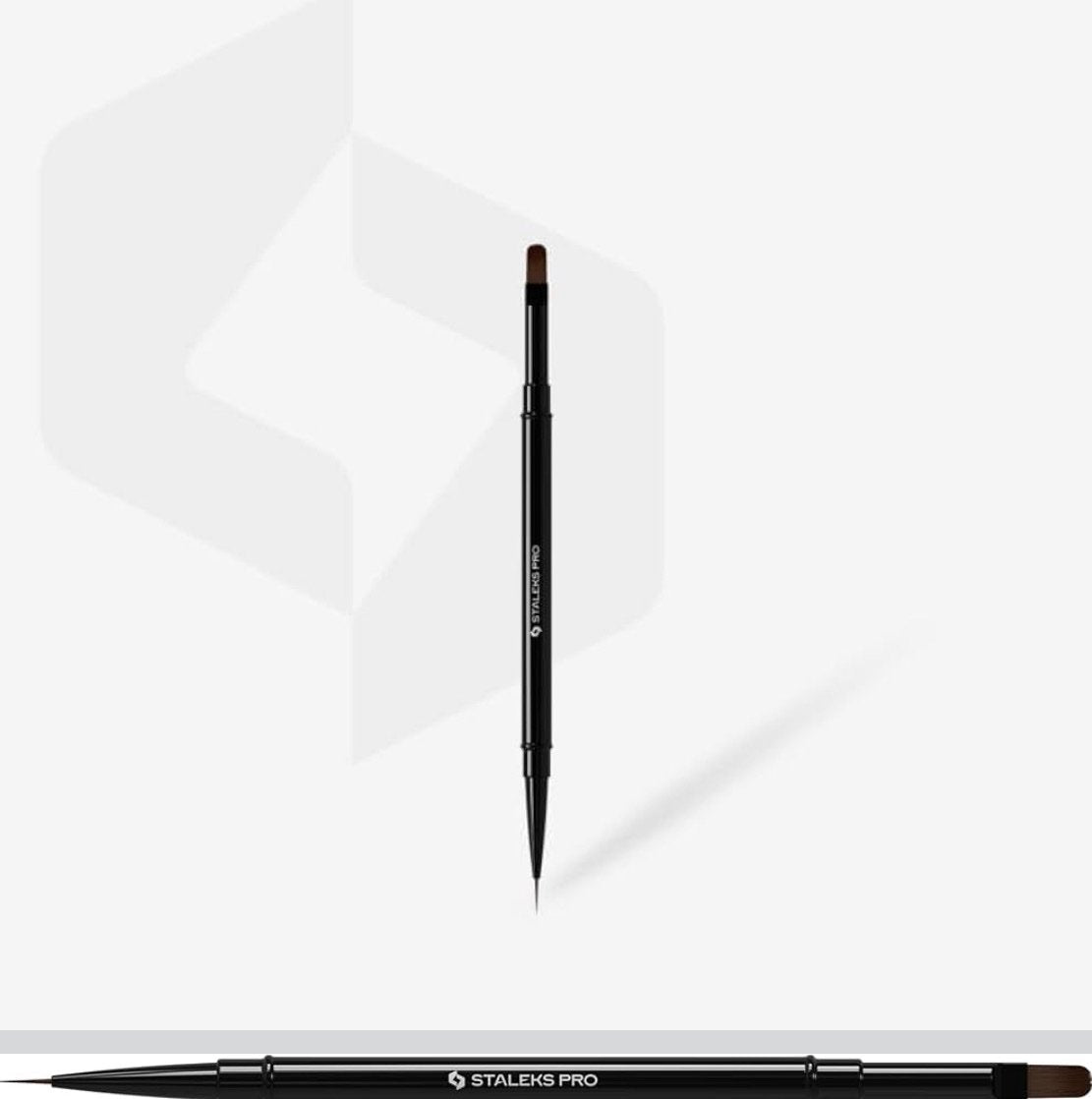 Pincel de manicura de doble cara, 10/11 mm staleks